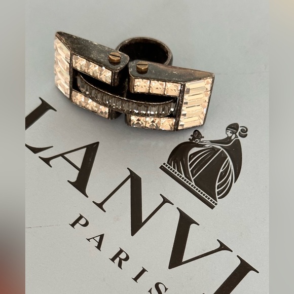 Lanvin, mechanical ring, very massive, aged metal effect - Picture 4 of 10
